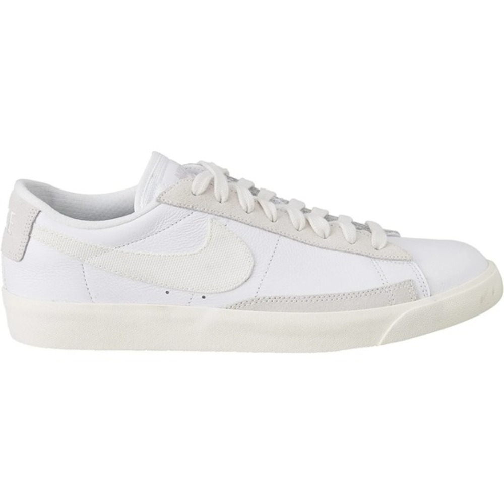Nike Blazer Low Leather Men's Size 7.5 White/Sail-Platinum Tint Shoes CW7585 100